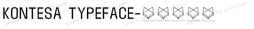 Kontesa Typeface字体转换
